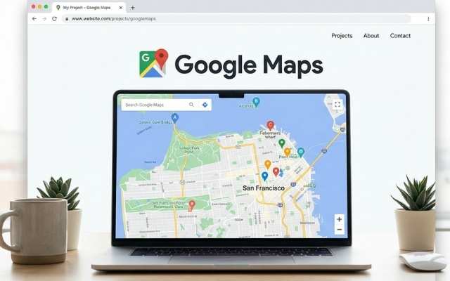 Google Maps with safety first routesW